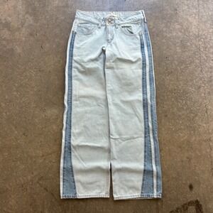 Levi's Superlow Loose Fit Striped Denim Jeans Size 27